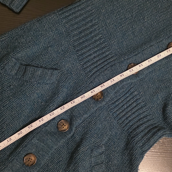 Merona Blue Cardigan Sweater with Ribbed Detailing - Picture 5 of 5